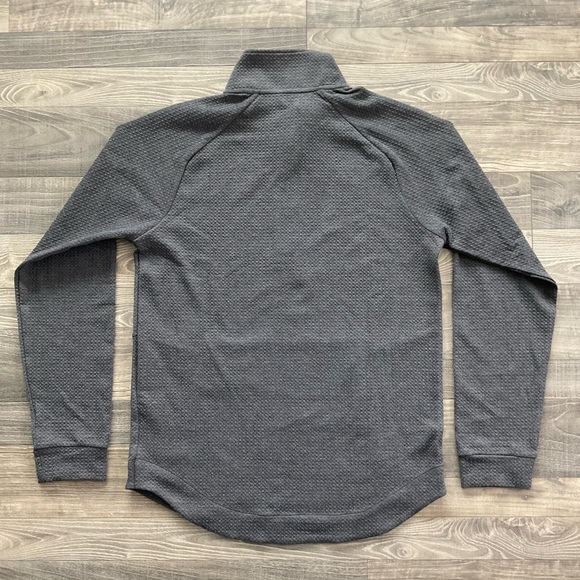 NWT EvoShield 1/2 Zip Jacquard Pullover Men’s MEDIUM Charcoal Grey Textured - Picture 10 of 11